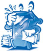 Blaue Tonne